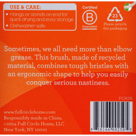 Full Circle Home Lean And Mean Scrub Brush - Case Of 6