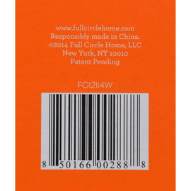 Full Circle Home Bubble Up Brush Plus Soap Dish- White - Case Of 4