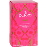 Pukka Herbal Teas Love Organic Rose Chamomile And Lavender Tea - Caffeine Free - Case Of 6 - 20 Bags
