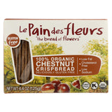 Le Pain Des Fleurs Organic Crisp Bread - Chestnut - Case Of 6 - 4.41 Oz.