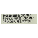 Earth's Best Organic Pumpkin And Spinach Baby Food Puree - Stage 2 - Case Of 12 - 3.5 Oz.