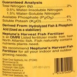 Neptune's Harvest Fish Fertilzer - Orange Label - 9 Lb