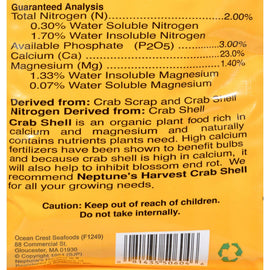 Neptune's Harvest Crab Shell Fertilizer - Orange Label - 4 Lb