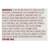 Van's Natural Foods Gluten Free Crackers - Say Cheese - Case Of 6 - 5 Oz.