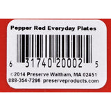 Preserve Everyday Plates - Pepper Red - 4 Pack - 9.5 In