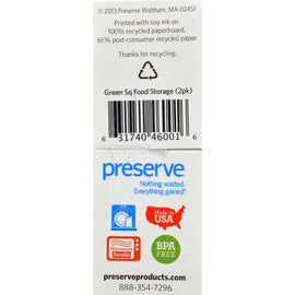 Preserve Square Food Storage Set - Green - Set Of 2