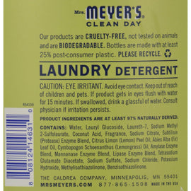 Mrs. Meyer's 2x Laundry Detergent - Lemon Verbana - 64 Oz