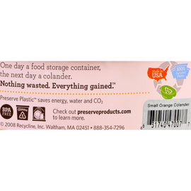 Preserve Small Colander - Orange - 1.5 Qt