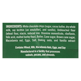 Tate's Bake Shop White Chocolate Macadamia Nut Cookies - Case Of 12 - 7 Oz.