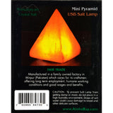 Himalayan Salt Pyramid Salt Lamp - Usb - 3.5 In