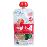 Plum Organics Essential Nutrition Blend - Mighty 4 - Kale Strawberry Amaranth Greek Yogurt - 4 Oz - Case Of 6
