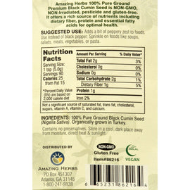 Amazing Herbs Black Seed Ground Seed - 16 Oz