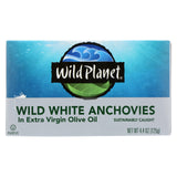 Wild Planet White Anchovies In Extra Virgin Olive Oil - Case Of 12 - 4.4 Oz