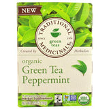 Traditional Medicinals Tea - Organic - Green Tea - Ppprmnt - 16 Ct - 1 Case