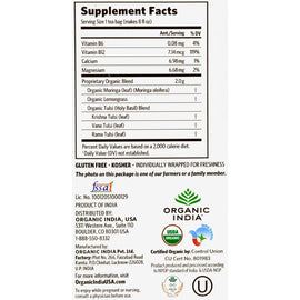 Organic India Tulsi Tea - Organic - Moringa - 18 Tea Bags - 1 Case