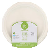 Repurpose Compostable Bagasse Plates - Case Of 12 - 20 Count