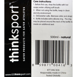 Thinksport Insulated Sports Bottle - Silver - 17 Fl Oz