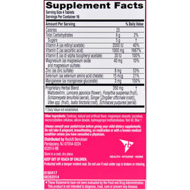 Airborne Chewable Tablets With Vitamin C - Berry - 64 Tablets