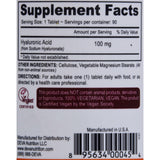 Devan Vegan Vitamins Hyaluronic Acid - 100 Mg - Vegan - 90 Tablets