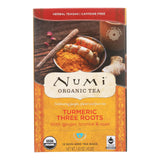 Numi Tea - Organic - Turmeric - Three Roots - 12 Bags - Case Of 6