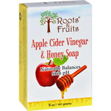 Roots And Fruits Bar Soap - Apple Cider Vinegar And Honey - 5 Oz