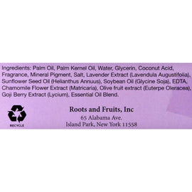 Roots And Fruits Bar Soap - Lavender And Chamomile - 5 Oz