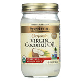 Spectrum Naturals Unrefined Organic Virgin Coconut Oil - Case Of 12 - 14 Fl Oz.