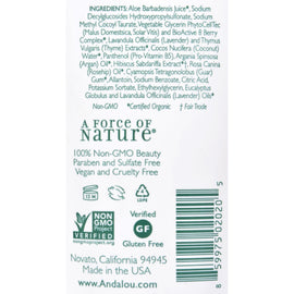 Andalou Naturals Shower Gel - Lavender Thyme Refreshing - 8.5 Fl Oz