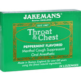 Jakemans Lozenge - Throat And Chest - Peppermint - 24 Count - 1 Case