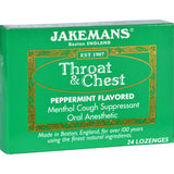 Jakemans Lozenge - Throat And Chest - Peppermint - 24 Count