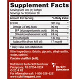 Schiff Vitamins Omega 3 Krill Oil - Megared - 300 Mg- 30 Softgels