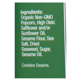 Pop Art Gourmet Popcorn - Nori Sesame - Case Of 9 - 5 Oz.