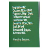 Pop Art Gourmet Popcorn - Nori Sesame - Case Of 9 - 5 Oz.