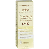 Babo Botanicals Sunscreen - Daily Sheer - Spf 40 - 1.7 Oz