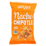 Late July Snacks Classic Tortilla Chips - Nacho Chipotle - Case Of 12 - 5.5 Oz.