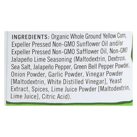 Late July Snacks Classic Tortilla Chips - Jalapeno Lime - Case Of 12 - 5.5 Oz.