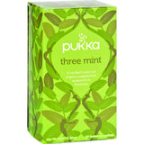 Pukka Herbal Teas Tea - Organic - Three Mint - 20 Bags - Case Of 6