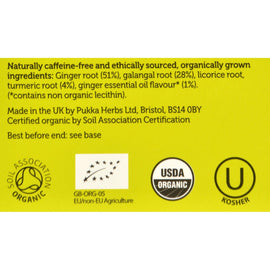Pukka Herbal Teas Tea - Organic - Three Ginger - 20 Bags - Case Of 6