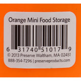 Preserve Food Storage Container - Round - Mini - Orange - 8 Oz - 1 Count