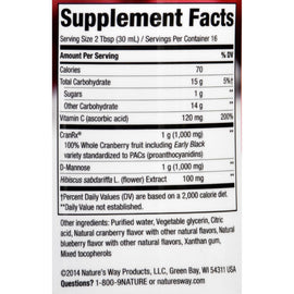 Natures Way Cran Rx - Urinary Health - Liquid Cranberry - Extra Strength- 16 Oz
