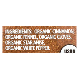 Simply Organic Five Spice Powder - Case Of 6 - 2.01 Oz.