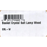 Evolution Salt Crystal Salt Lamp - Wooden Basket - 1 Count