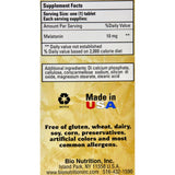 Bio Nutrition Inc Melatonin - 10 Mg - 60 Tablets