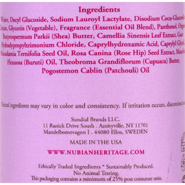 Nubian Heritage Body Wash - Patchouli And Buriti - 13 Oz