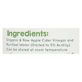 Vermont Village Organic Apple Cider Vinegar - Case Of 6 - 16 Fl Oz.