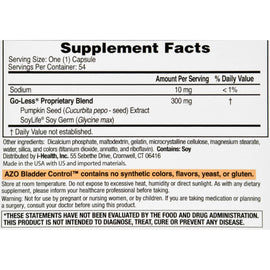 Azo Bladder Control - 54 Capsules