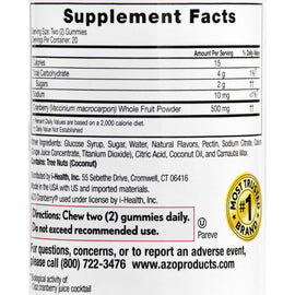 Azo Cranberry Gummies - 40 Count