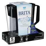 Brita - Soho Pitcher Water Filtration System - Black - Case Of 2