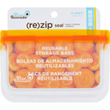 Blue Avocado Bag - Re-zip - Snack - Orange - 2 Count