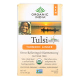 Organic India Tea - Organic - Tulsi - Turmeric Ginger - 18 Bags - Case Of 6